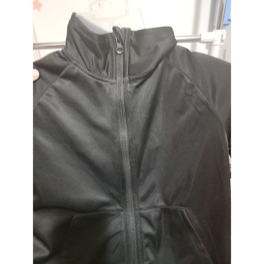 Black 2 piece jogger. Children's  Size 8 Pockets On Jacket And Pants Casual Wear - Picture 2 of 8